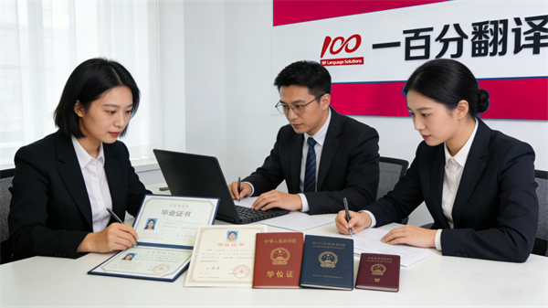 專業(yè)證件翻譯服務就找一百分翻譯